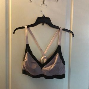 Mesh cross back bralette